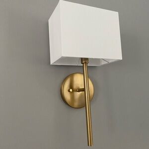 Possini Euro Favreau 16 1/4" warm brass wall sconce